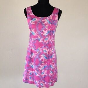 Kaeli Smith Elephant Print Shift Dress Size 6